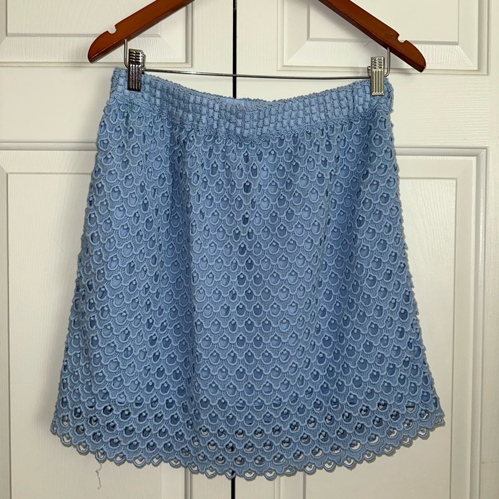 Paul & Joe Sister Lace Elegant Periwinkle Blue Skirt